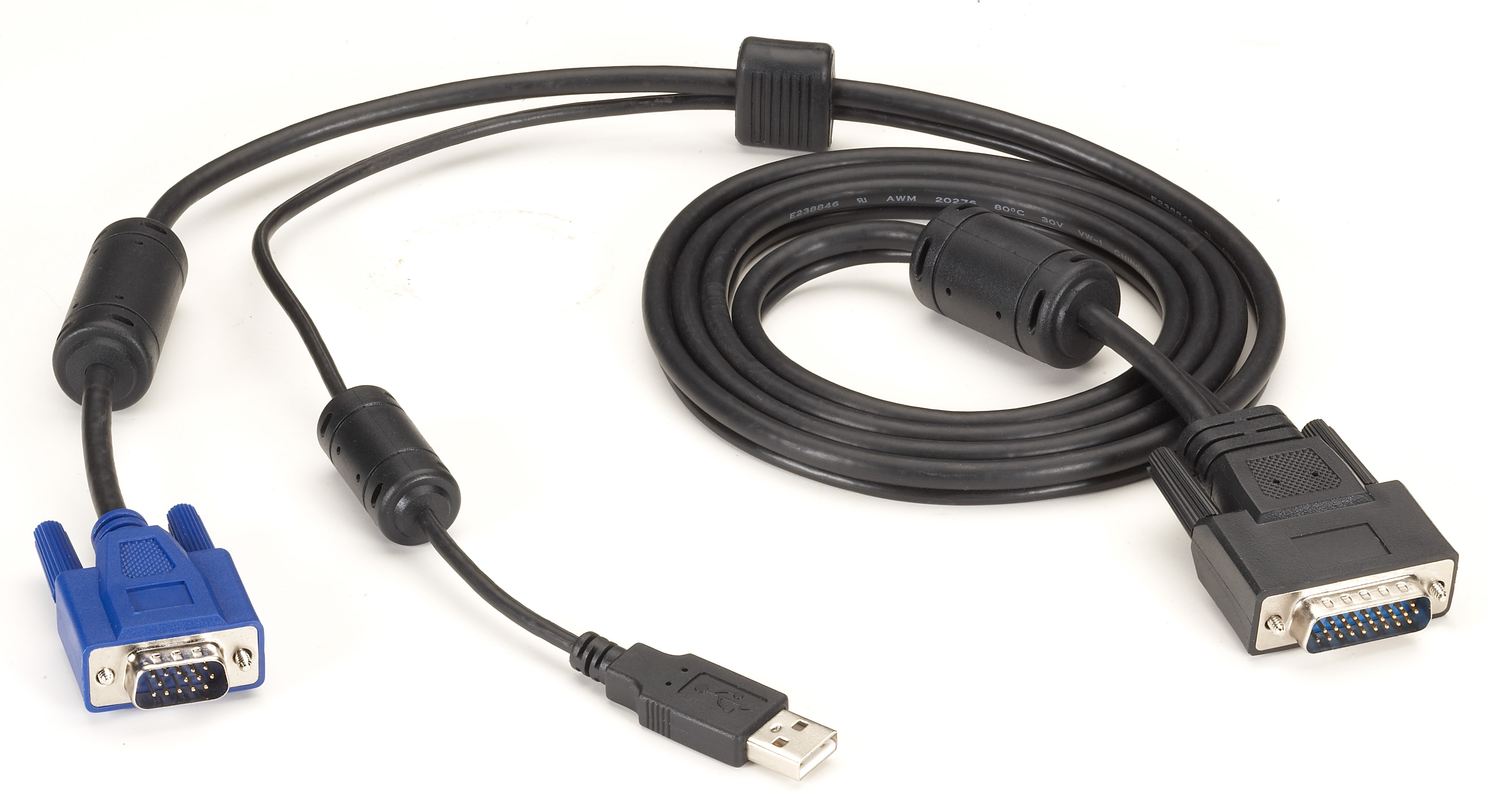 temperamento Descanso guía KVM SECURE SWITCH CABLE VGA & USB TO HD26 6FT | Black Box