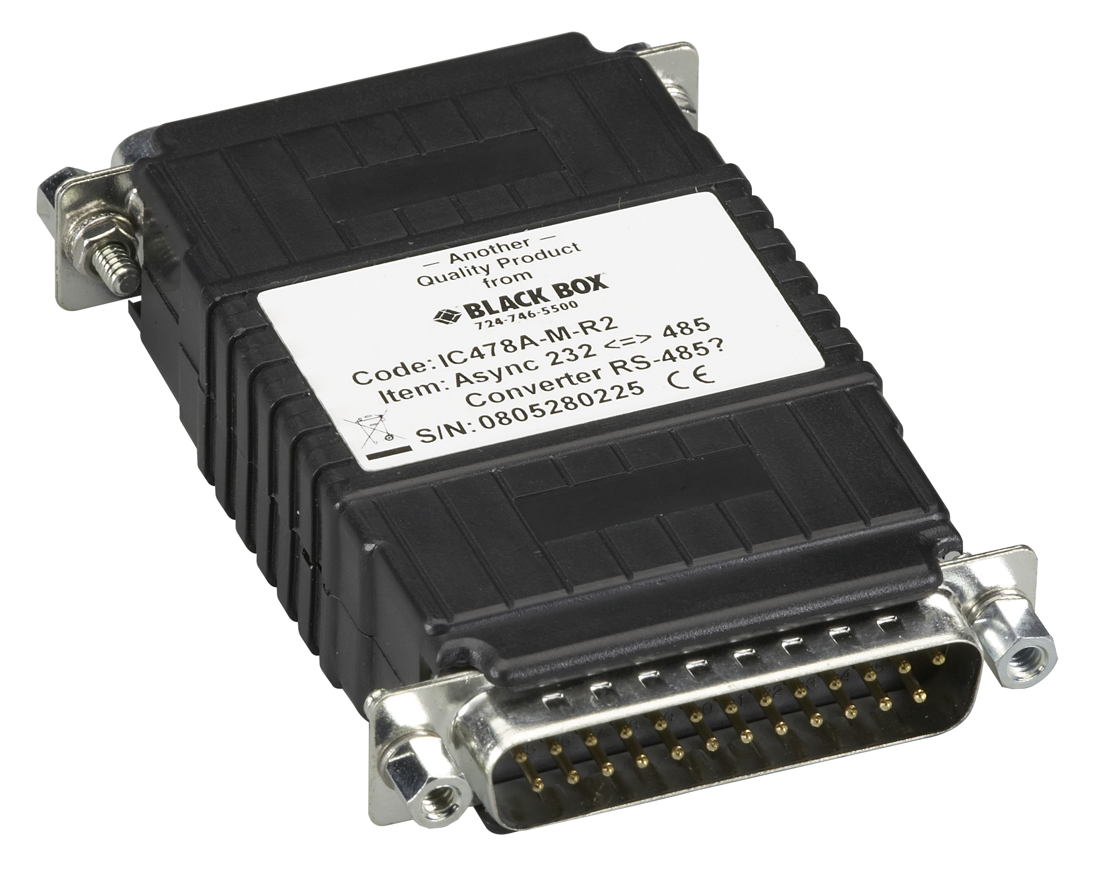Async RS232 to RS485 Interface Converter DB25 | Black Box
