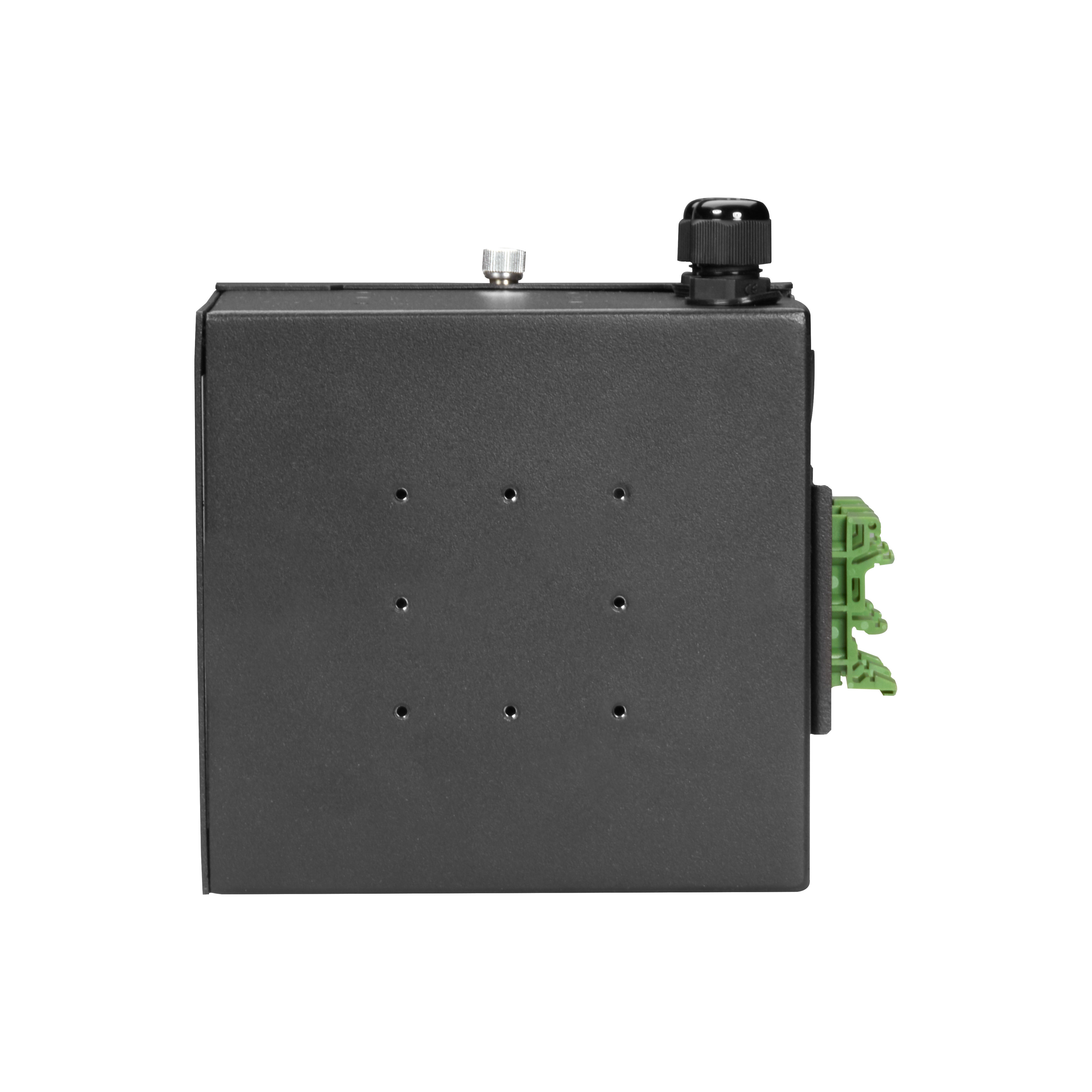 Wallmount Mini-DIN Rail Fiber Enclosure - 2-Port | Black Box