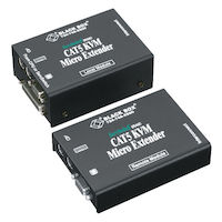 Micro KVM Extender - VGA, PS/2, Dual-Access, CATx