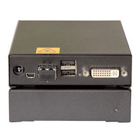 DKM Compact KVM Extender Receiver - DVI-D, (2) USB HID, Single-Mode Fiber