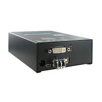 DKM Compact KVM Extender Transmitter - DVI-I,VGA, USB HID, HS Single-Mode Fiber at 2.5 Gbps