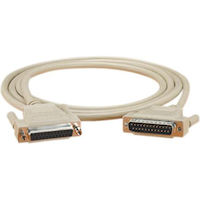 RS-232 Serial Cable - Shielded, PVC, Molded, DB25 with Thumbscrews