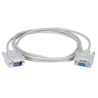 RS-232 Serial Cable - Shielded, PVC, Molded, DB9 Male/Female with Thumbscrews, 6-ft. (1.8-m)