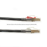 GigaBase® 3 CAT5e 100-MHz Locking Snagless Stranded Ethernet Patch Cable - Shielded (F/UTP), CM PVC (RJ45 M/M)