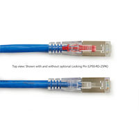 GigaBase® 3 CAT5e 100-MHz Locking Snagless Stranded Ethernet Patch Cable - Shielded (F/UTP), CM PVC (RJ45 M/M)