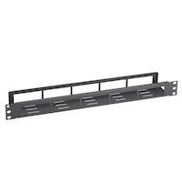 Horizontal IT Rackmount Cable Manager - 1U, 19", Single-Sided Steel