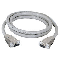 RS232 Shielded Cable - Metal Hood, DB9 Female/Female, 5-ft. (1.5-m)