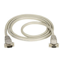 DB9 Extension Cable - EMI/RFI Hoods, Male/Female, Beige, Custom Length