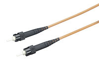 Legacy OM1 62.5/125 Multimode Fiber Optic Patch Cable - Ceramic Terminated, OFNR PVC