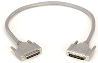 RS232 Double Shielded Cable - Molded Hood, DB25 Male/Female, 25-Conductor, 2-ft. (0.6-m)