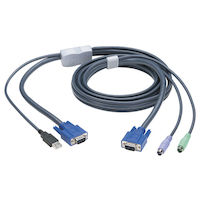 KVM Flash Cable - VGA, PS/2 to USB, 6-ft. (1.8-m)