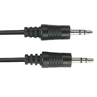 Cable de audio estéreo - 3,5 mm, macho/macho, 3 m.