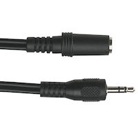 Cable de audio estéreo - 3,5 mm, macho/hembra, 3 m.