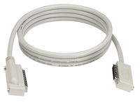 SCSI-3 to SCSI-2 Cable - Micro D 68 Male to Micro D 50 Male, 90° Hood, Custom Length