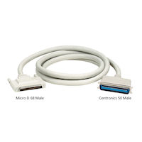 External SCSI Cable Micro D68 Male to Centronics 50 Male, 6-ft. (1.8-m)