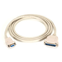 Premium AT Modem Cable - DB9 Female/DB25 Male, 9-Conductor, 24 AWG, 50-ft. (15.2-m)