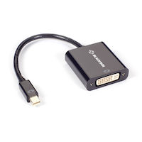 Mini DisplayPort to DVI Adapter Converter - 1920x1200/1080p, Passive, Male/Female, 8-in.