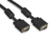 VGA Video Cable with Ferrite Core - Black