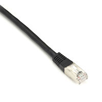 CAT5e 100-MHz Molded SlimLine Stranded Ethernet Patch Cable - Shielded (F/UTP), CM PVC (RJ45 M/M)