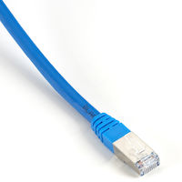 SlimLine CAT6 400-MHz Molded Boot Solid Ethernet Patch Cable - Shielded (F/UTP), CMP Plenum (RJ45 M/M)