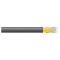OM2 50/125 Multimode Bulk Fiber Optic Cable - Indoor/Outdoor, Tight-Buffered, LSZH, Black