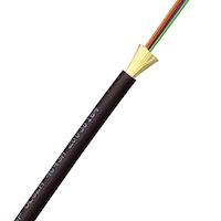 OM1 62.5/125 Multimode Bulk Fiber Optic Cable - Indoor/Outdoor, Tight-Buffered, LSZH, Black