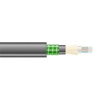 Cable de fibra óptica a granel multimodo OM3 50/125: blindado, de tubo holgado, LSZH, negro