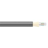 Cable de fibra óptica a granel multimodo OM4 50/125: interior/exterior, tubo holgado, LSZH, negro