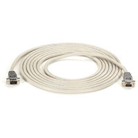 RS232 Shielded Null Modem Cable - Metal Hood, DB9 Male/Female, 10-ft. (3.0-m)