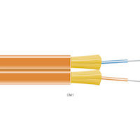 OM1 62.5/125 Multimode Bulk Fiber Optic Zipcord Cable - Indoor, OFNP Plenum