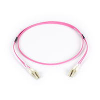 Connect OM4 50/125 Multimode Fiber Optic Patch Cable - 10/40/100G, LSZH, LC to LC, Erika Violet