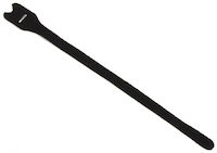 Hook-and-Loop Cable Wrap - 1/2" x 12", Black, 10-Pack