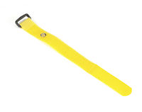 Hook and Loop Cable Plus Wrap - 1/2" x 9", Yellow, 10-Pack