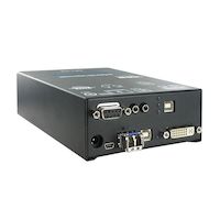 DKM Compact KVM Extender Transmitter - Single-Link DVI-D, (2) USB HID, (4) USB 2.0, Fiber