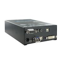 DKM Compact KVM Extender Transmitter - High-Speed Single-Link DVI-D, (2) USB HID, (4) USB 2.0, Fiber