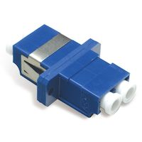 Fiber Optic Adapter Type B - LC, Duplex, Singlemode, Blue