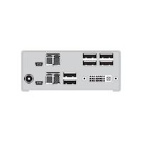 DKM Compact KVM Extender Receiver - High-Speed Single-Link DVI-D, (2) USB HID, (4) USB 2.0, Fiber