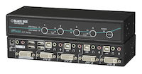 DT Series Desktop KVM Switch - DVI-I with Transparent USB 2.0, Audio, 4-Port