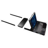 ServTray KVM LCD Console Tray and IP-Enabled CATx Switch - 17", 16-Port, Single-Rail, PS/2, USB, (4) IP Users