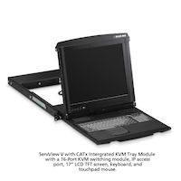 ServView 17" LCD Console Drawer with 16-Port CATx w/ IP KVM Switch
