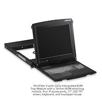 ServView 17" LCD Console Drawer with 16-Port CATx w/ 4IP KVM Switch