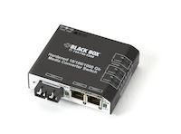 LBH2001 Series Gigabit Ethernet (1000-Mbps) Hardened Temperature Switch - (2) 10/100/1000-Mbps Copper RJ45, (1) 1000-Mbps Multimode Fiber, 850nm, 550m, SC