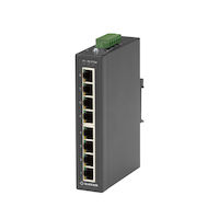 LBH3000 Series Fast Ethernet (100-Mbps) Extreme Temperature Switch - 10/100-Mbps Copper RJ45, 12-48V DC-Power