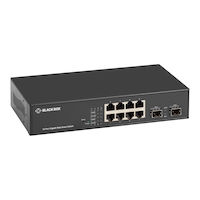 LGB700 Series Gigabit Ethernet (1000-Mbps) Web Smart Switch - (8) 10/100/1000-Mbps Copper RJ45, (2) 100/1000-Mbps SFP