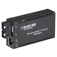 MultiPower Miniature Gigabit Ethernet (1000-Mbps) Media Converter - 1000-Mbps Copper to 1000-Mbps Multimode Fiber, 850nm, 0.3km, SC