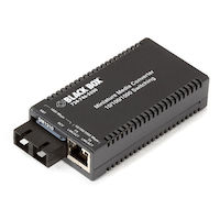 MultiPower Miniature Gigabit Ethernet (1000-Mbps) Media Converter - 10/100/1000-Mbps Copper to 1000-Mbps Singlemode Fiber, 1310nm, 10km, SC