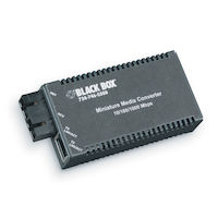 MultiPower Miniature Gigabit Ethernet (1000-Mbps) Media Converter - 10/100/1000-Mbps Copper to 1000-Mbps Singlemode Simplex Fiber, 1310/1550nm, 10km, SC