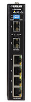 LGH1000 Series Gigabit Ethernet (1000-Mbps) Extreme Temperature Switch - (4) 10/100/1000-Mbps Copper RJ45, (2) 100/1000-Mbps SFP