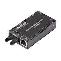 MultiPower Miniature Fast Ethernet (100-Mbps) Media Converter - 10/100-Mbps Copper to 100-Mbps Multimode Fiber, 850nm, 0.3km